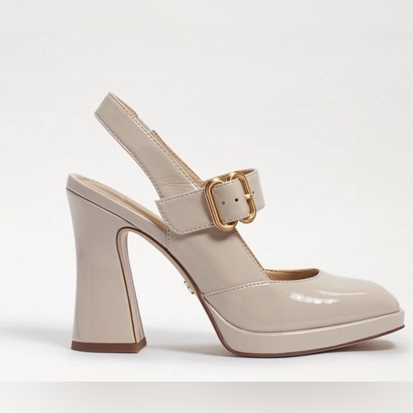 Sam Edelman Jildie Mary Jane Slingback Chunky Heels 9.5 Square Toe Y2K - Picture 2 of 12